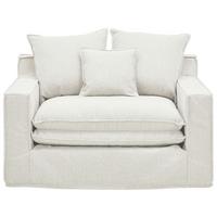 Sessel Aurora - Schwarz/Weiß, Trend, Textil (129/92/105cm) - Livetastic