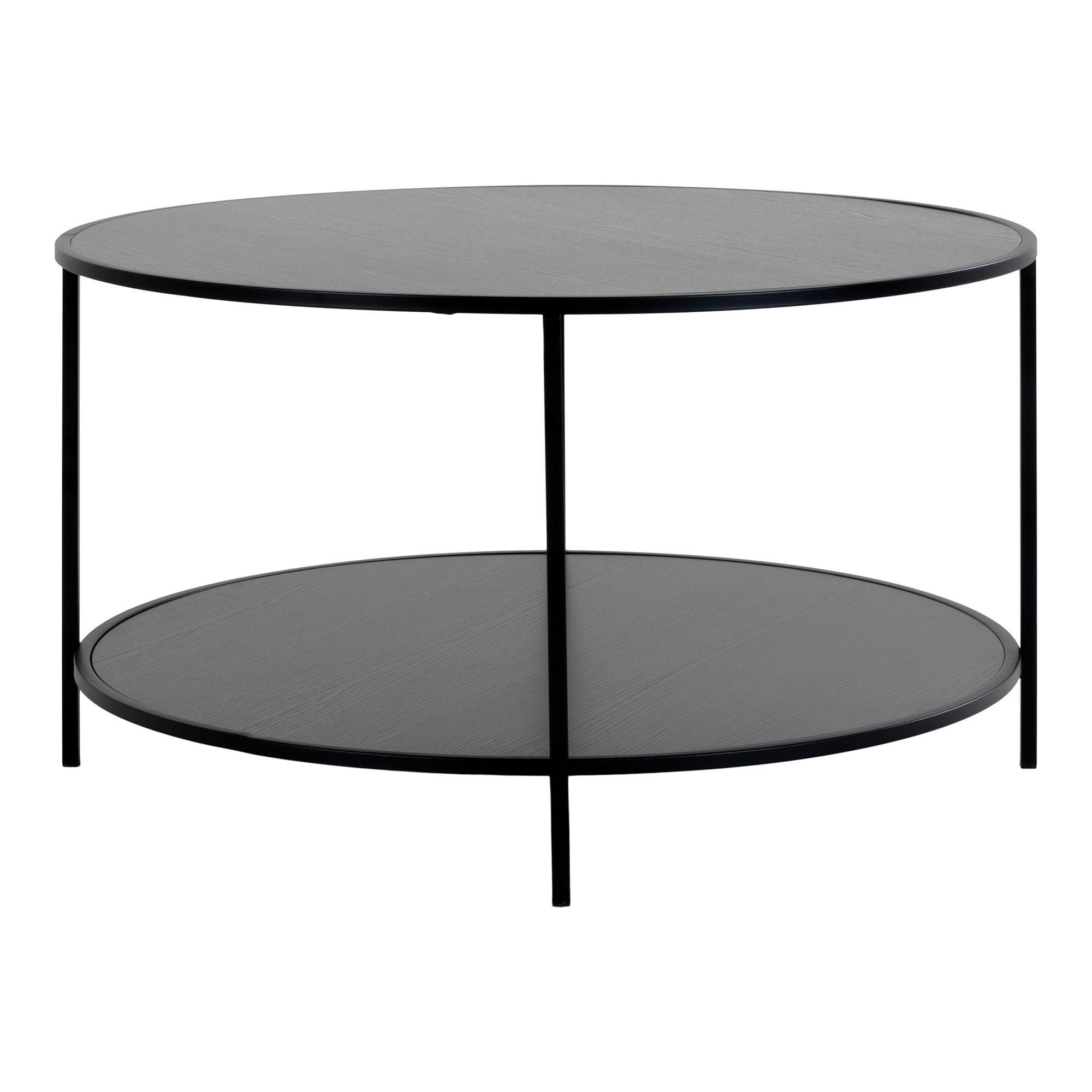 Couchtisch Vita Schwarz B: 80cm - Schwarz, Design, Holzwerkstoff (80/80/45cm) - MID.YOU