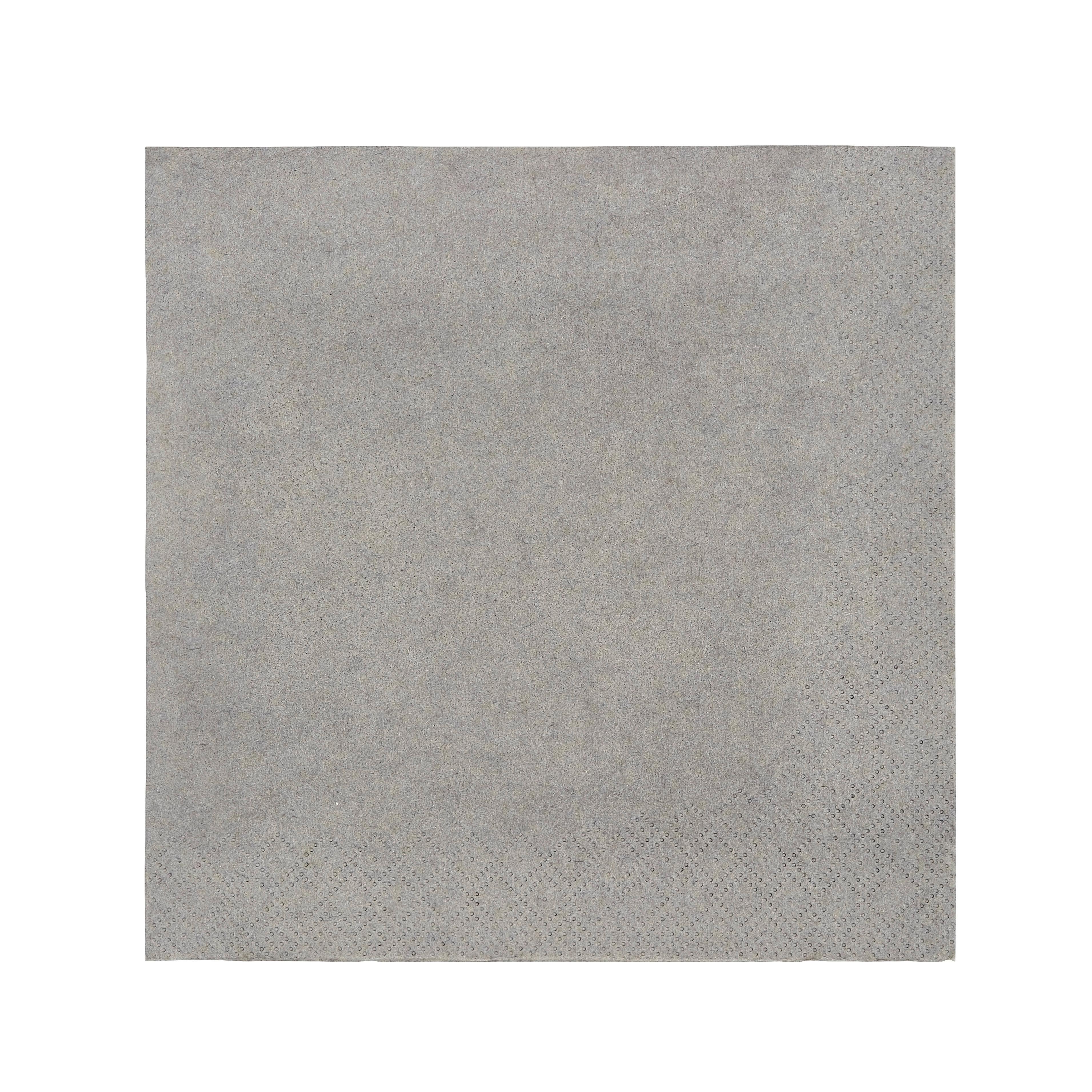 Serviette Lavenia Einfarbig Grau 50 Stk., 33x33 cm - Grau, MODERN, Papier (33/33cm) - Luca Bessoni