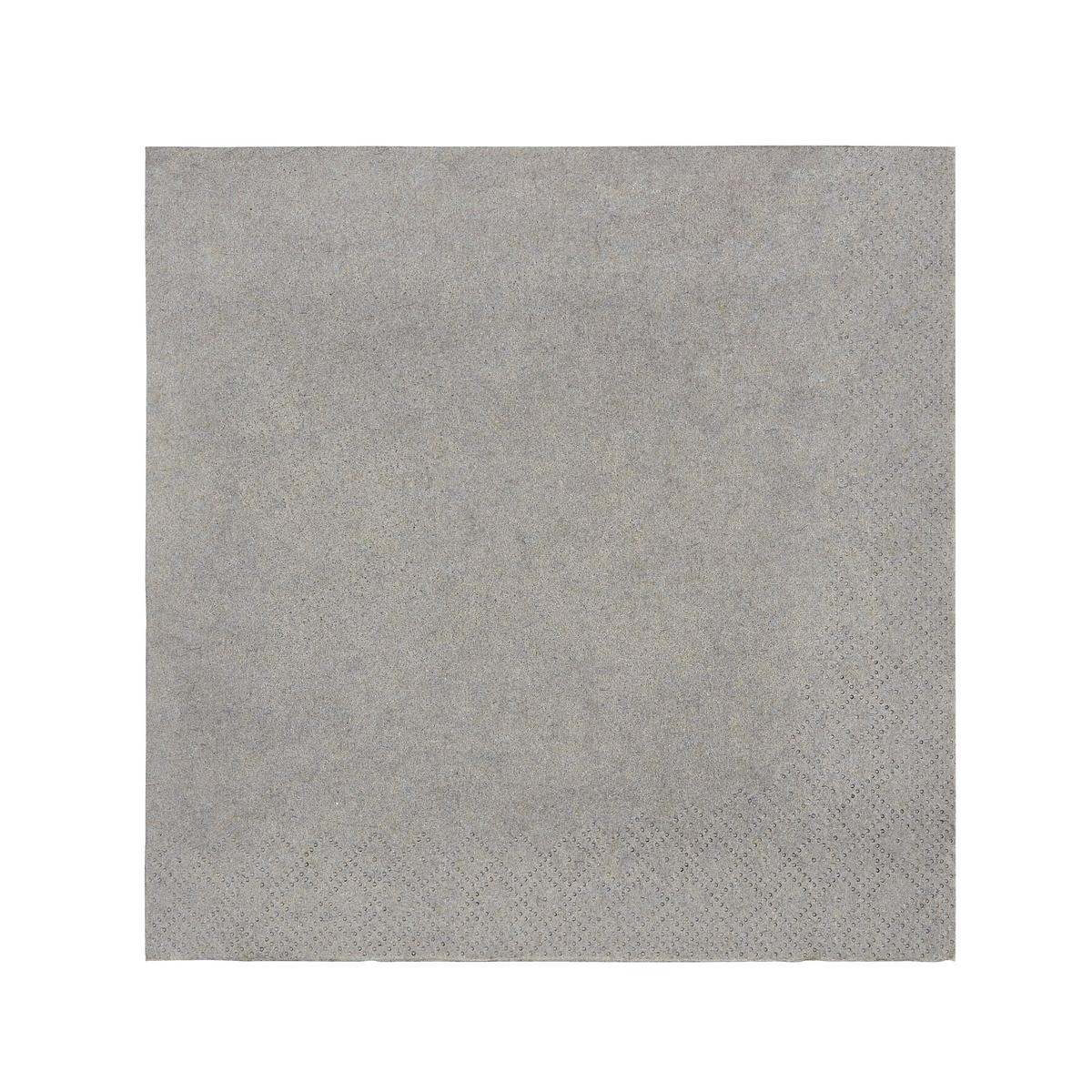 Serviette Lavenia Einfarbig Grau 50 Stk., 33x33 Cm - Grau, MODERN, Papier (33/33cm) - Luca Bessoni