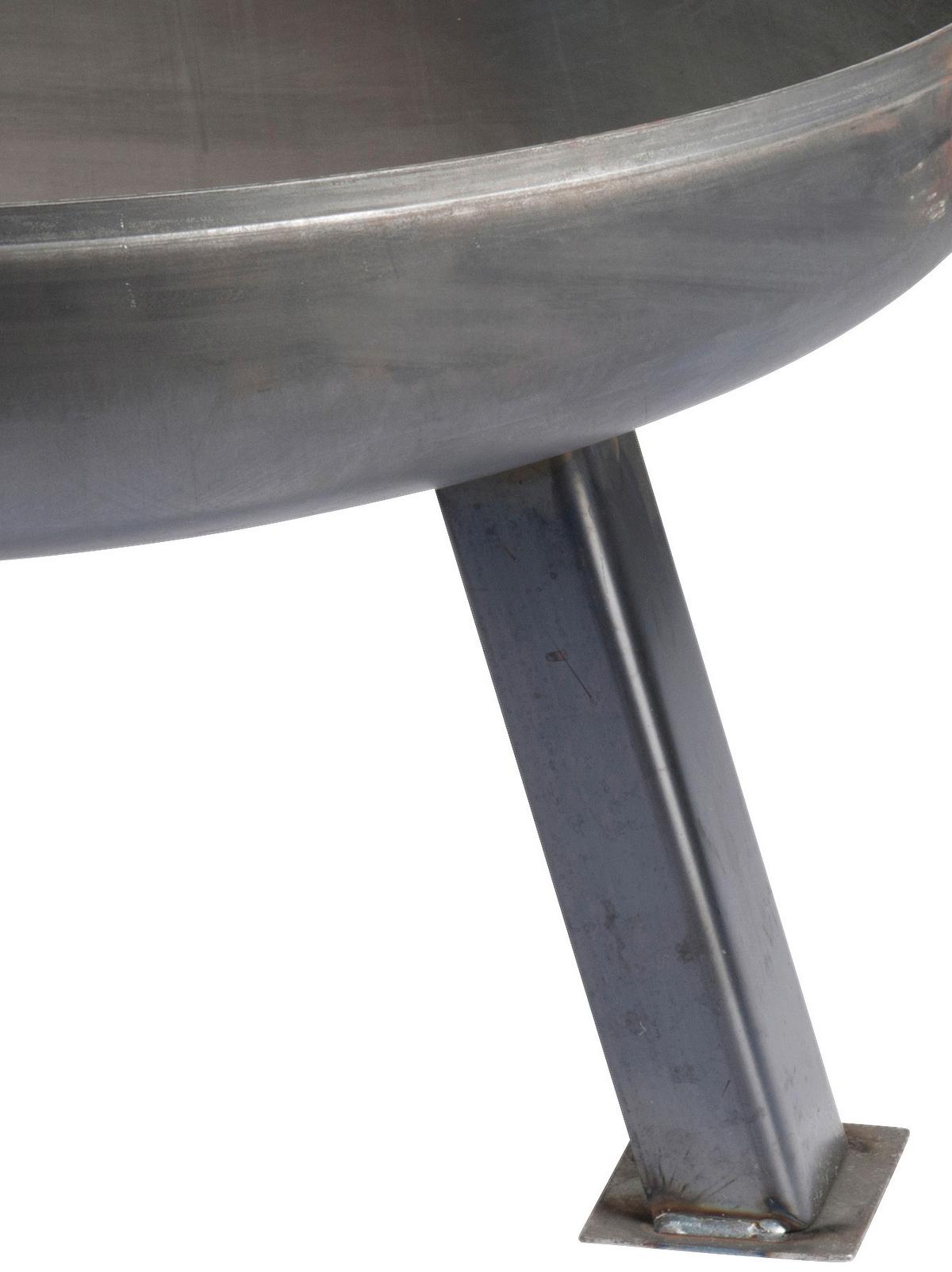 Feuerschale Ø 80 Cm Relax Mit Tragegriff - Silberfarben, MODERN, Metall (80/30cm) - Homezone