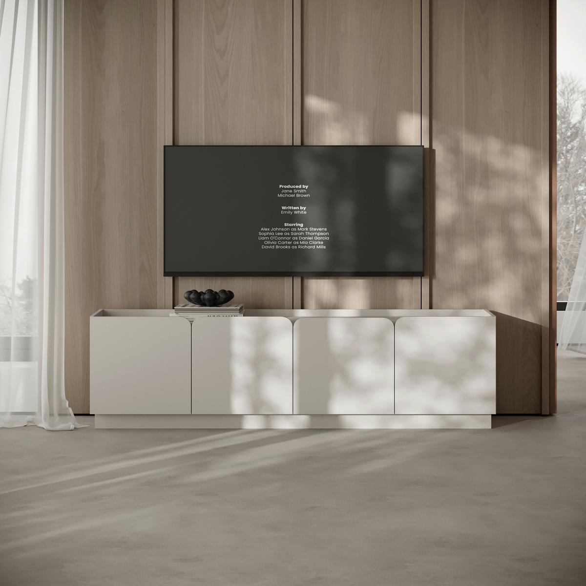 LOWBOARD Nikko Kaschmir B: 180cm - Kaschmir, Design, Holzwerkstoff (180/59,7/40cm) - MID.YOU