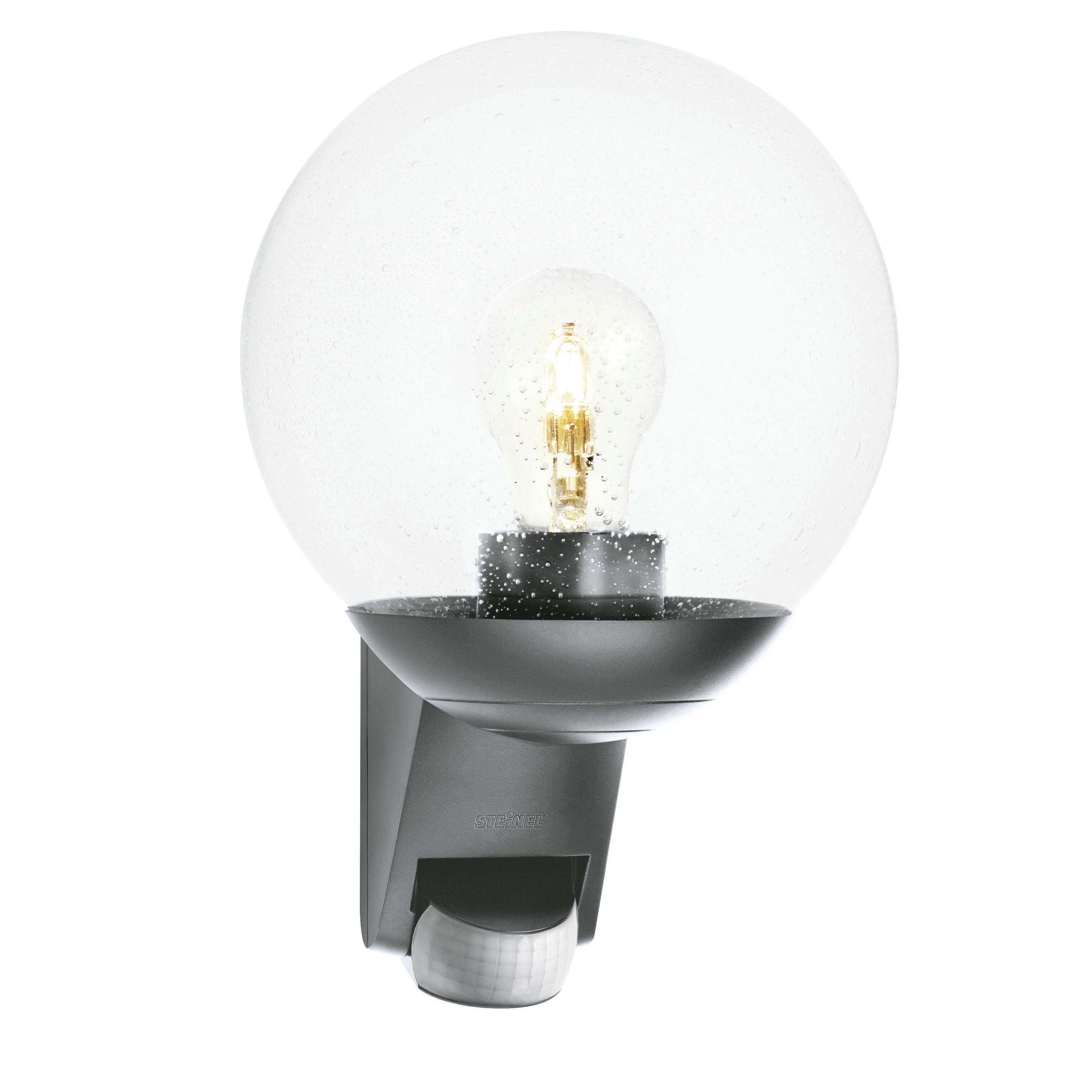 Außenwandleuchte L 585 S Anthrazit - Anthrazit, Design, Glas/Kunststoff (22,9/21,5/31,2cm) - Steinel