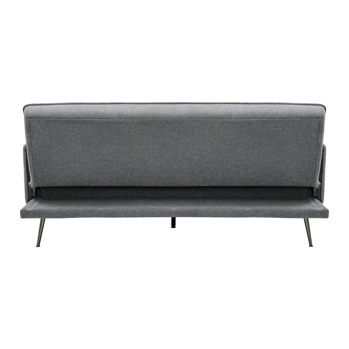 Rozkladacia pohovka LANA tmavá sivá - sivá/tmavosivá, Modern, kov/drevo (199/89/95cm) - P & B