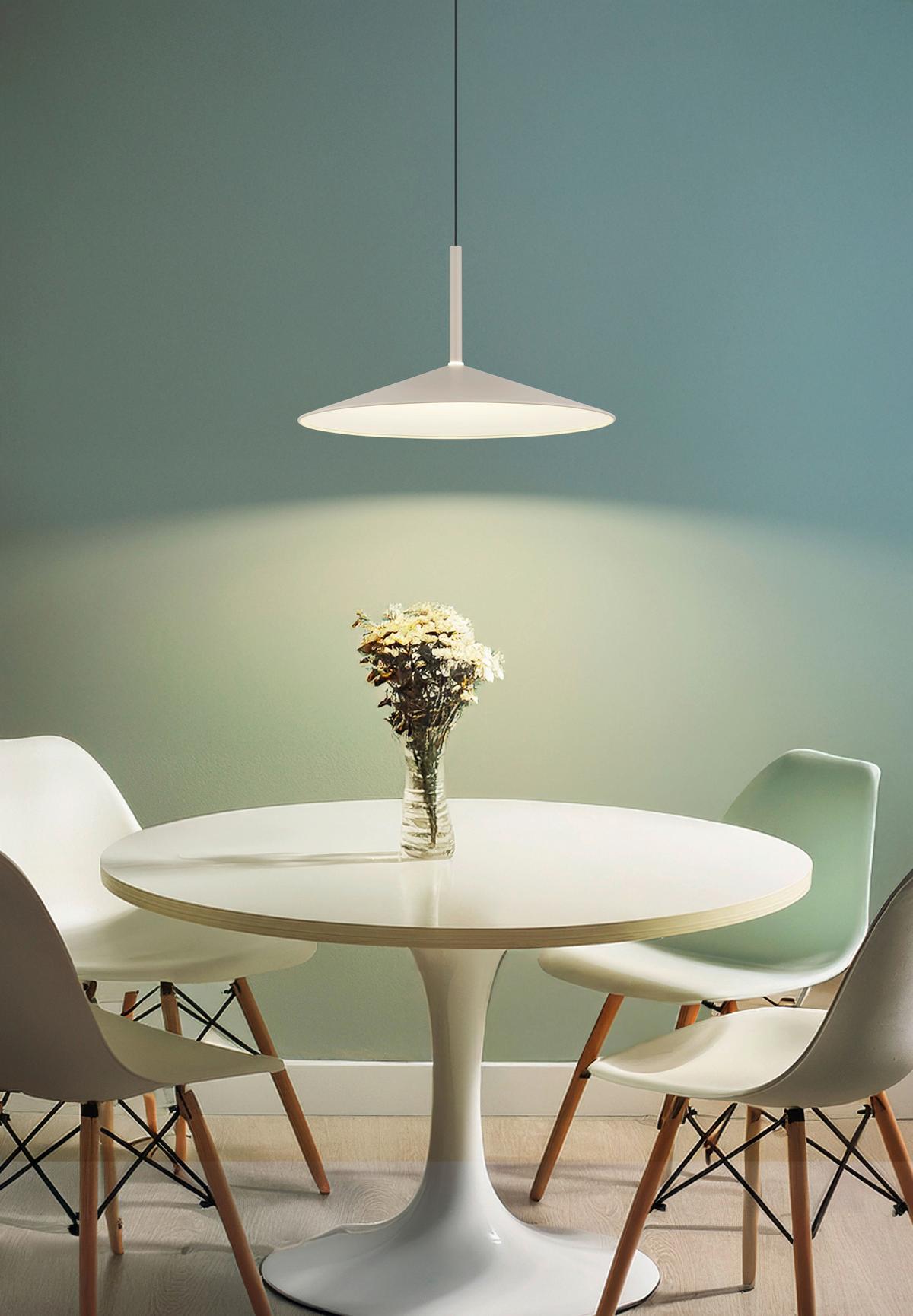 LED-HÄNGELEUCHTE Lampone - Sandfarben/Opal, Design, Kunststoff/Metall (47,5/150cm) - Globo