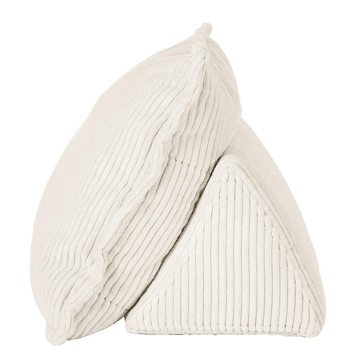 Rückenkissen Cordy, Weiß B: 83 Cm - Weiß, MODERN, Textil (83/25/42cm) - Trendmanufaktur