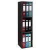 Aktenregal Offas Schwarz B 34 cm - Schwarz, Design, Holzwerkstoff (34/115/29cm) - MID.YOU
