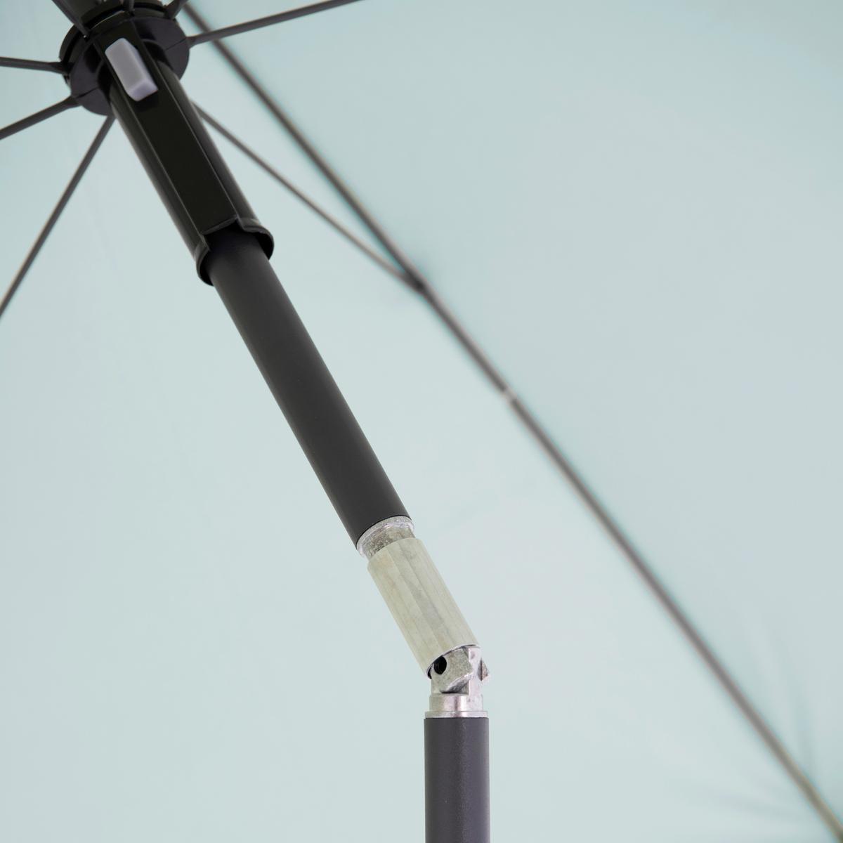 Sonnenschirm Gartenschirm Como Hellblau - Anthrazit/Hellblau, Basics, Textil/Metall (165/203cm)