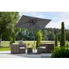 Sonnenschirm Tunis BxHxT: 150x250x270 cm Anthrazit - Anthrazit, Basics, Textil/Metall (150/250/270cm) - Schneider