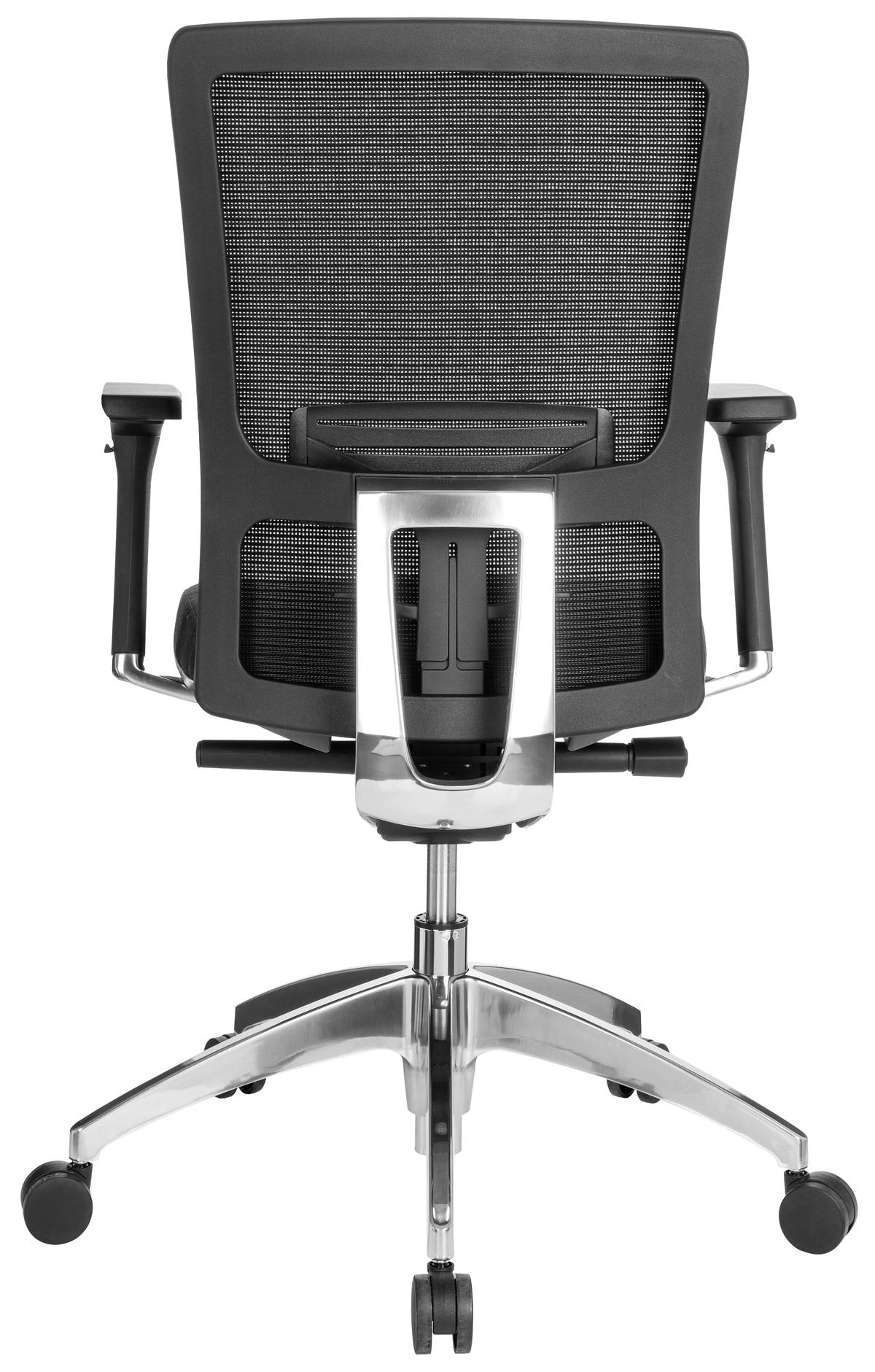 Drehstuhl Astra Base Schwarz - Alufarben/Schwarz, MODERN, Kunststoff/Textil (57/113/52cm) - MID.YOU