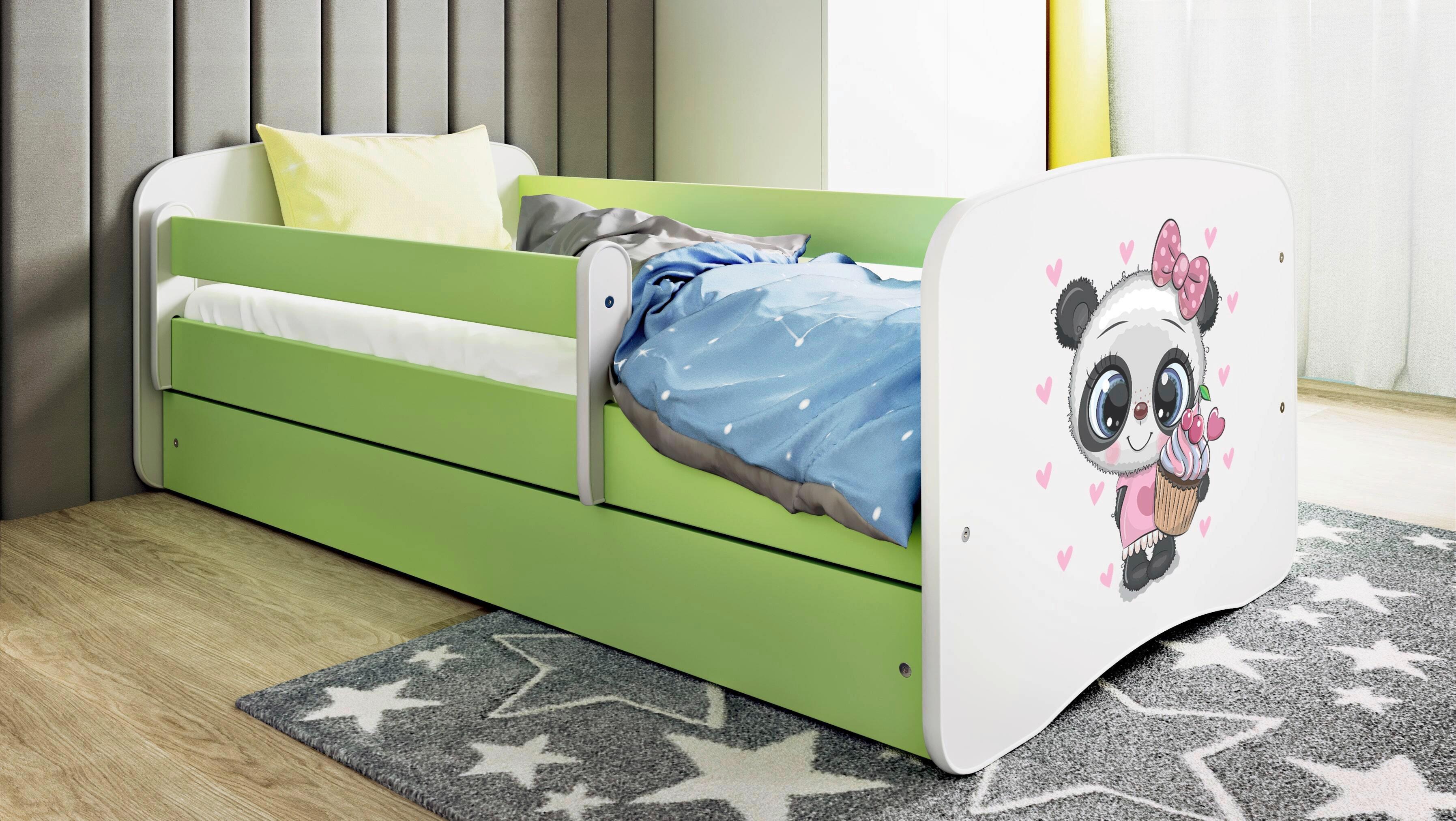 Kinder-/Juniorbett Babydreams inkl. Matratze 80x160 - Birkefarben/Weiß, MODERN, Holz/Holzwerkstoff (80/160cm) - MID.YOU