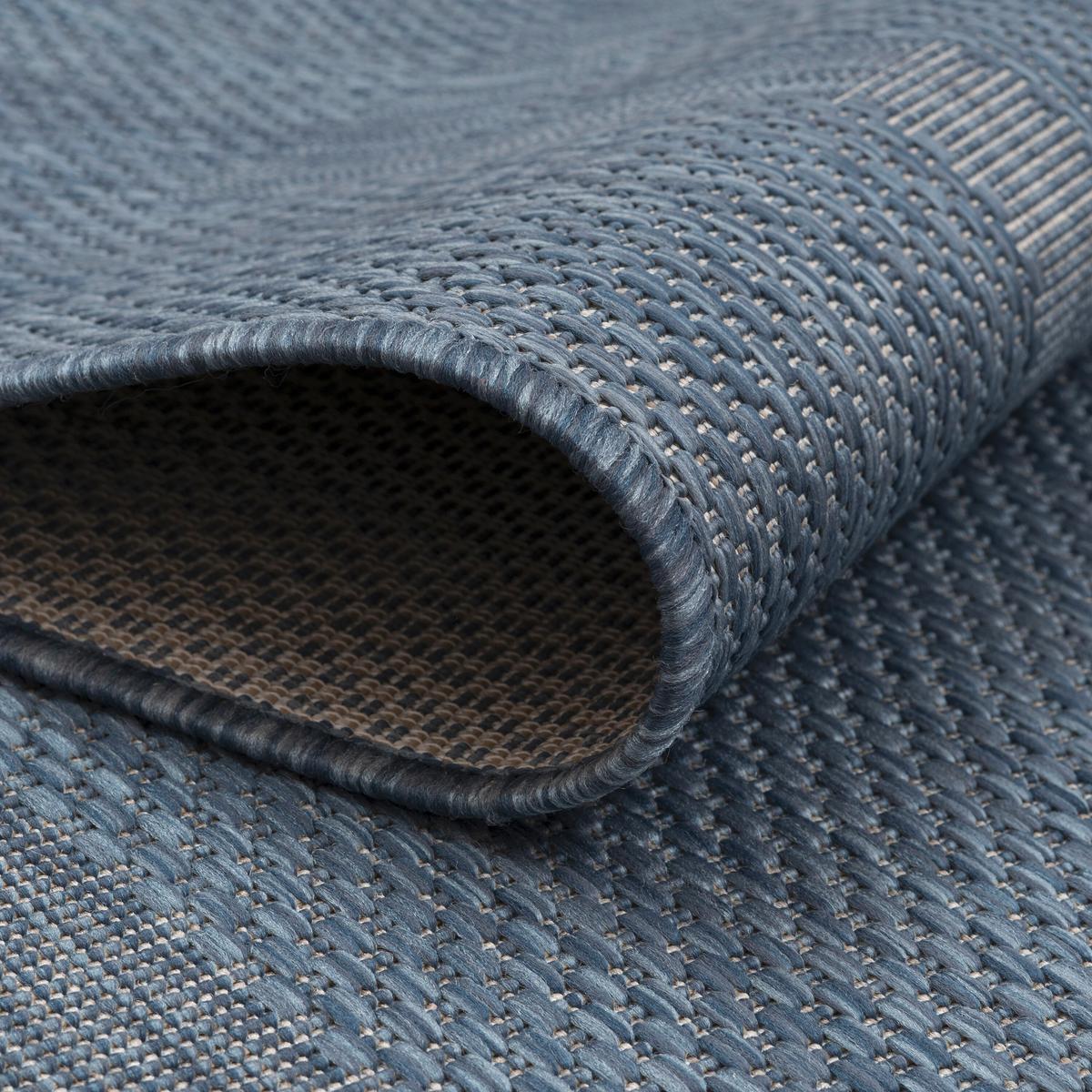 Flachwebteppich Relax - Blau, Basics, Textil (200/200cm) - Novel