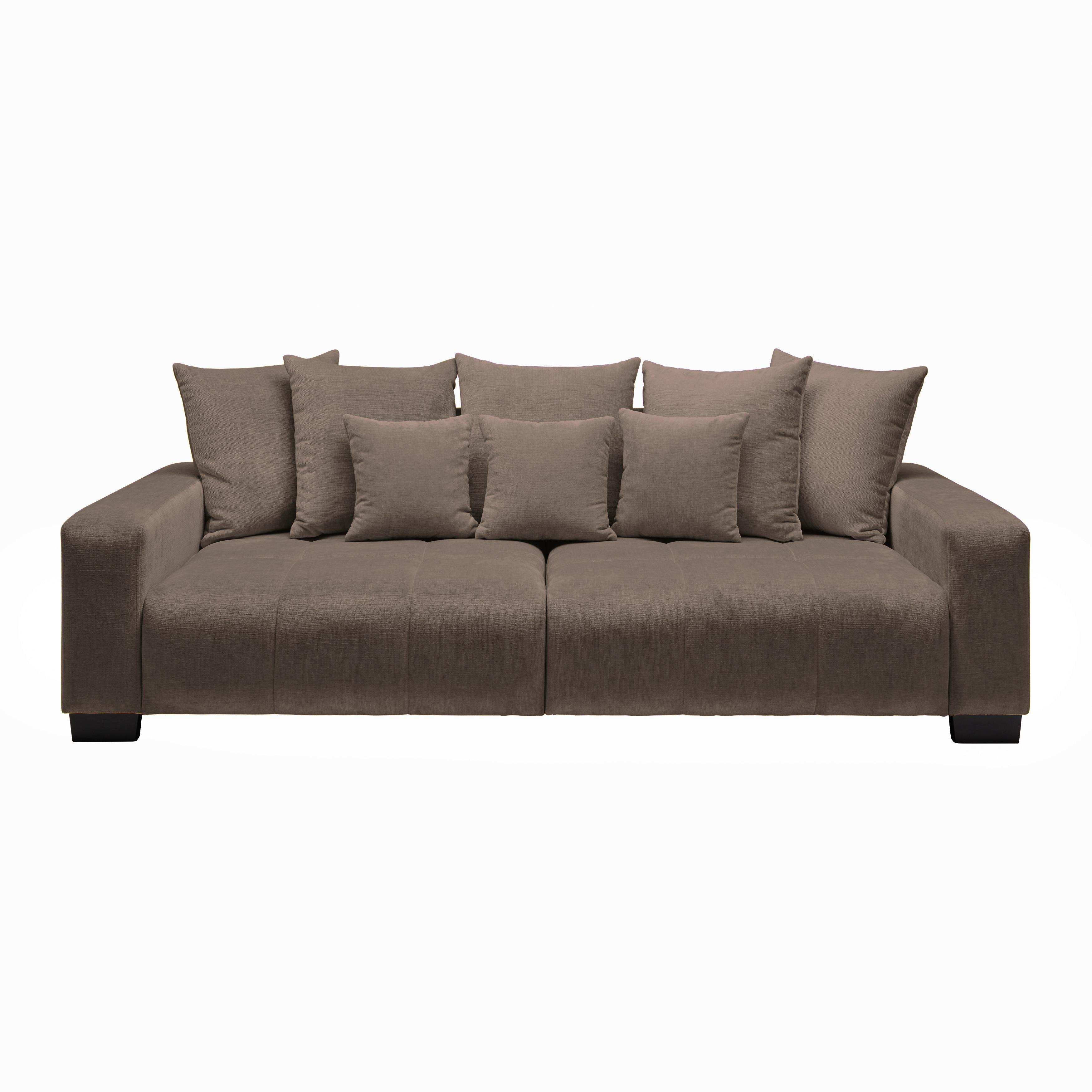 Veľká pohovka MATTEO, hnedá tkanina LEGACY - hnedá/čierna, Modern, drevo (246/93/124cm)