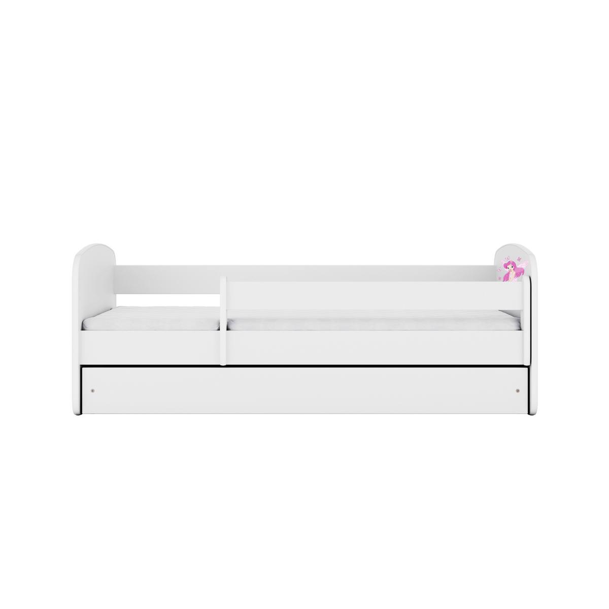 Kinder-/Juniorbett Babydreams Inkl. Matratze 80x160 - Birkefarben/Weiß, MODERN, Holz/Holzwerkstoff (80/160cm) - MID.YOU