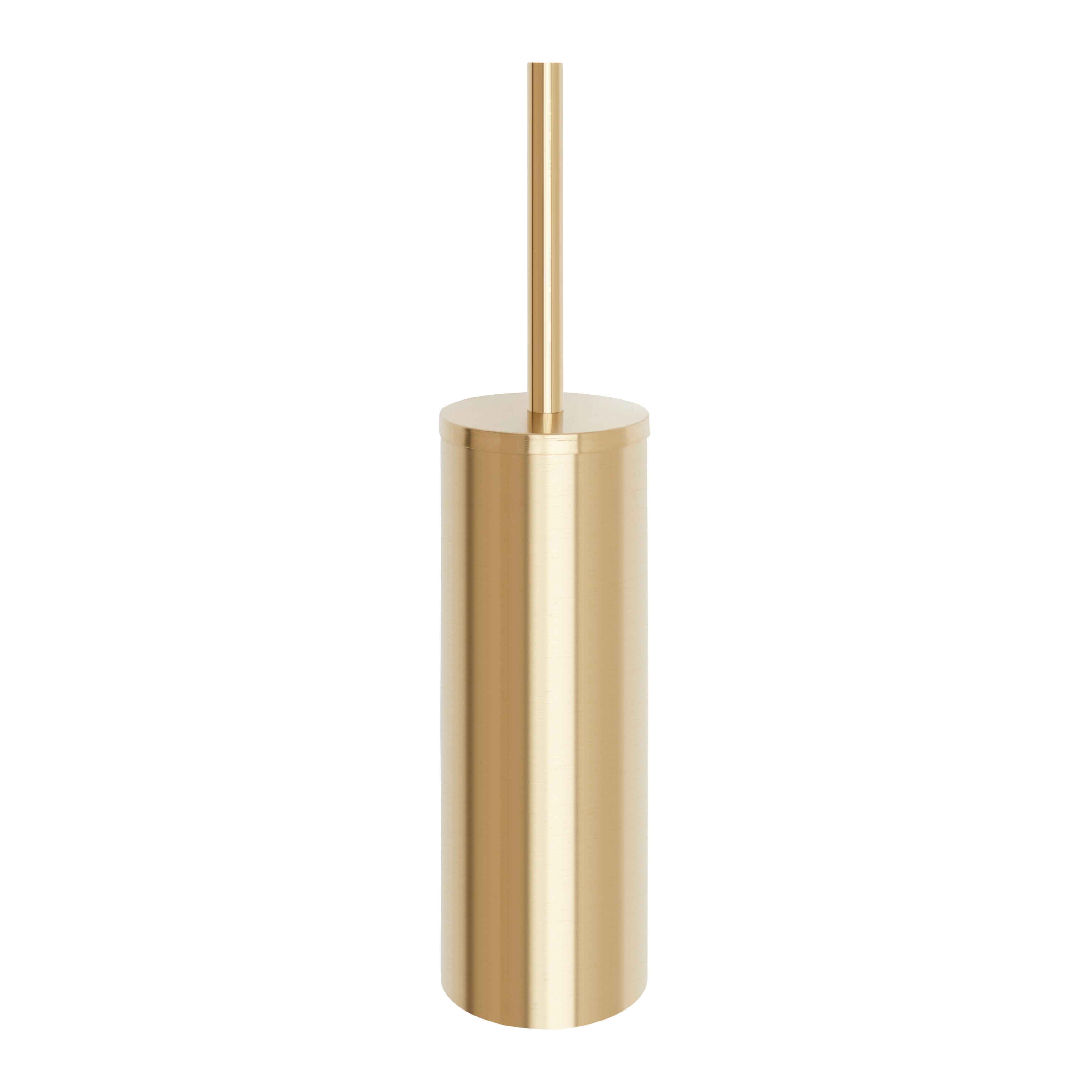 WC kefa so stojanom OREA GOLD -SB- - zlatá, Lifestyle, kov/plast (9/39,5/12,5cm) - Mömax