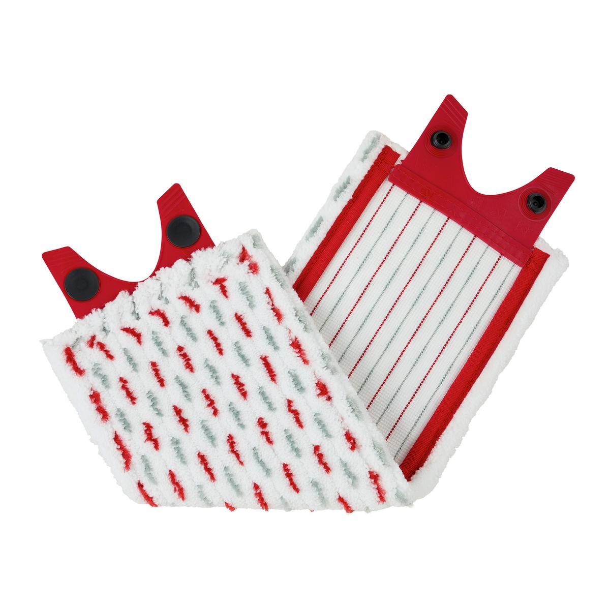 Wischbezug Ultramax - Rot/Weiß, KONVENTIONELL, Textil (14,1/25,8/2,5cm) - Vileda