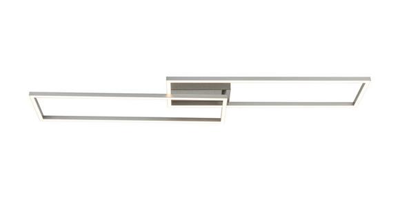 LED-Deckenleuchte Suna - Alufarben/Nickelfarben, MODERN, Kunststoff/Metall (93/22/6,5cm) - Luca Bessoni
