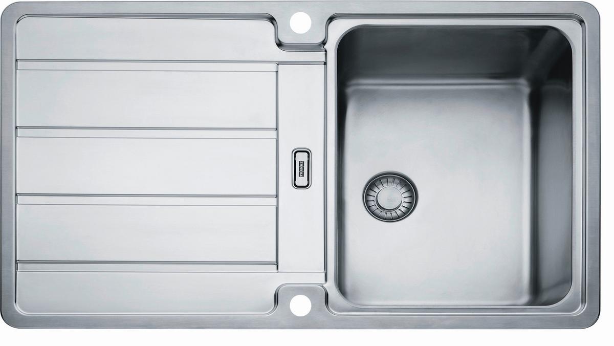 Spüle Hydros Hdx 214 Edelstahl Bxt: 86x51 Cm - Metall (86/51cm)