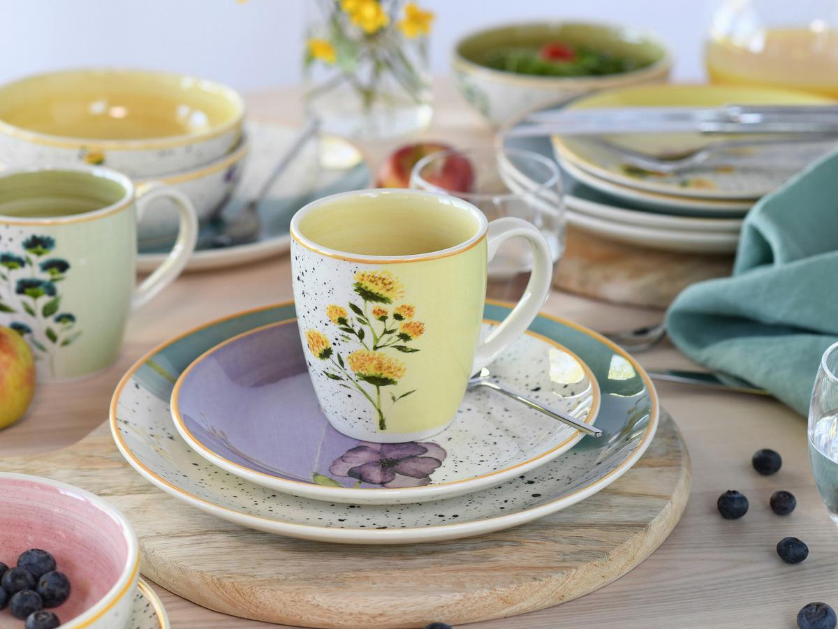 Kombiservice Armonia bunt Keramik 4 Personen - Multicolor, Basics, Keramik - Creatable