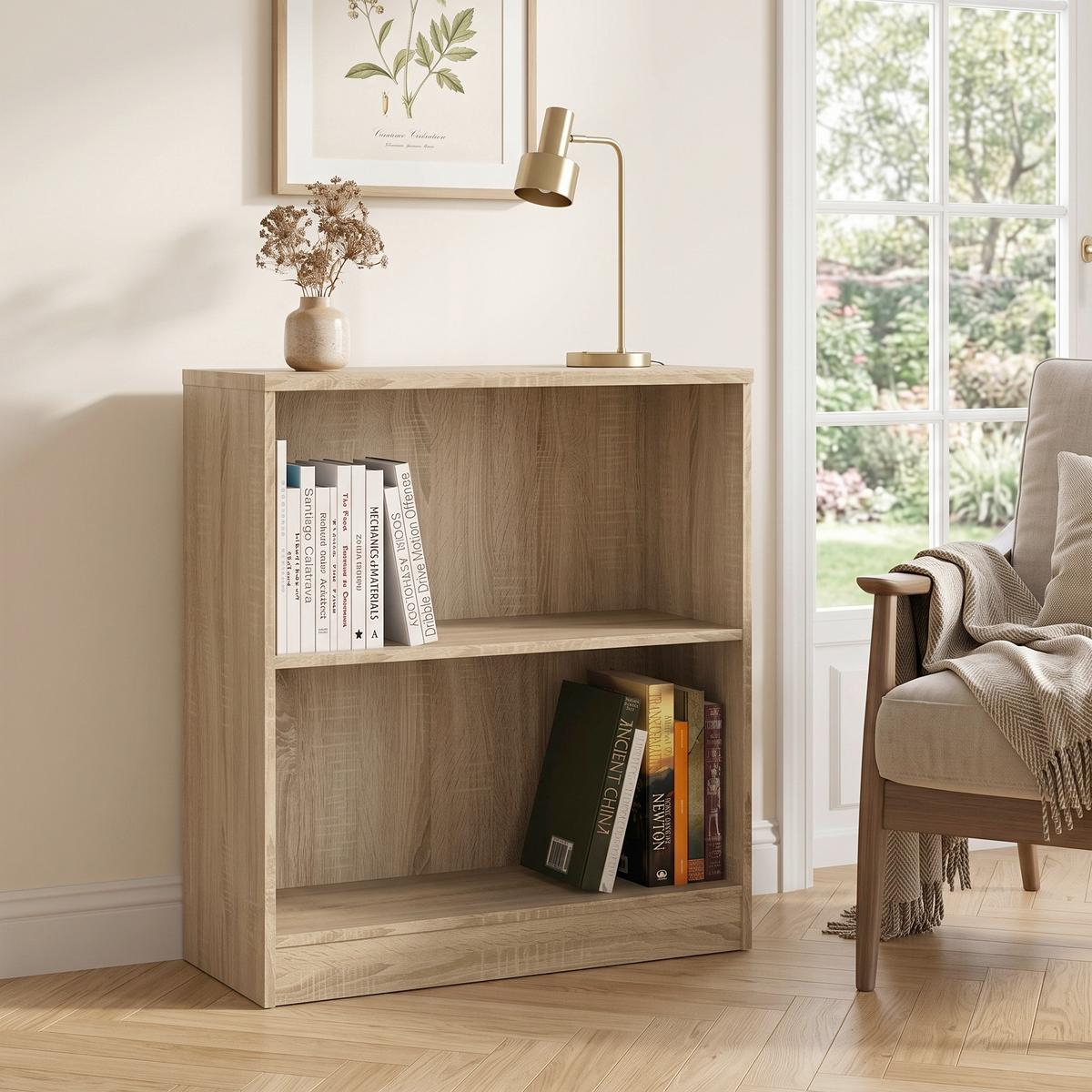 Regal 4-You B 74 cm, Eiche Dekor - Eichefarben, MODERN, Holz (74/85,5/35,2cm)