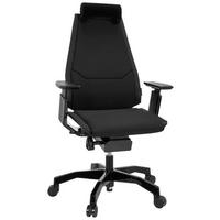 Bürostuhl Genidia Schwarz Bis 120 Kg - Schwarz, Basics, Kunststoff/Textil (57/122/46cm) - MID.YOU