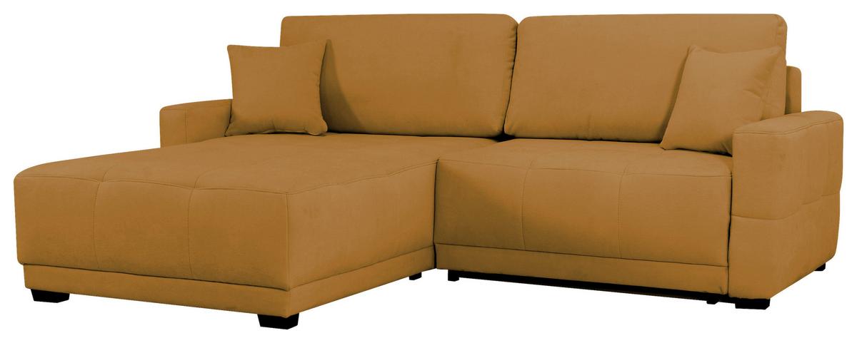 Ecksofa Mount Gelb S: 237x186 cm - Gelb, Design, Textil (237/186cm) - MID.YOU