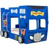 Autobett Happybus Doppeldecker Blau - Blau/Weiß, LIFESTYLE, Holz/Holzwerkstoff (90/190cm) - Livetastic