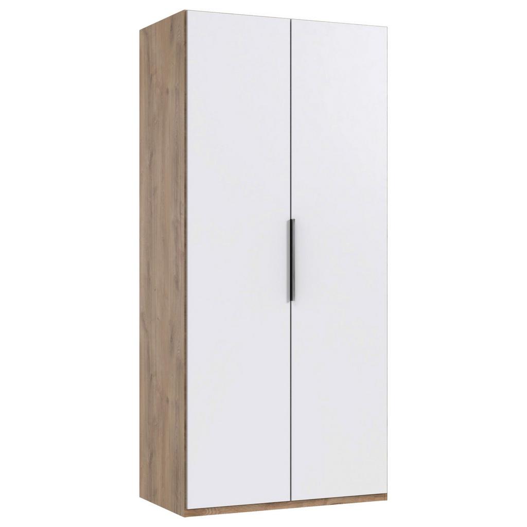 Drehtürenschrank Level 36 A weiß/Eiche Dekor, B: 100cm