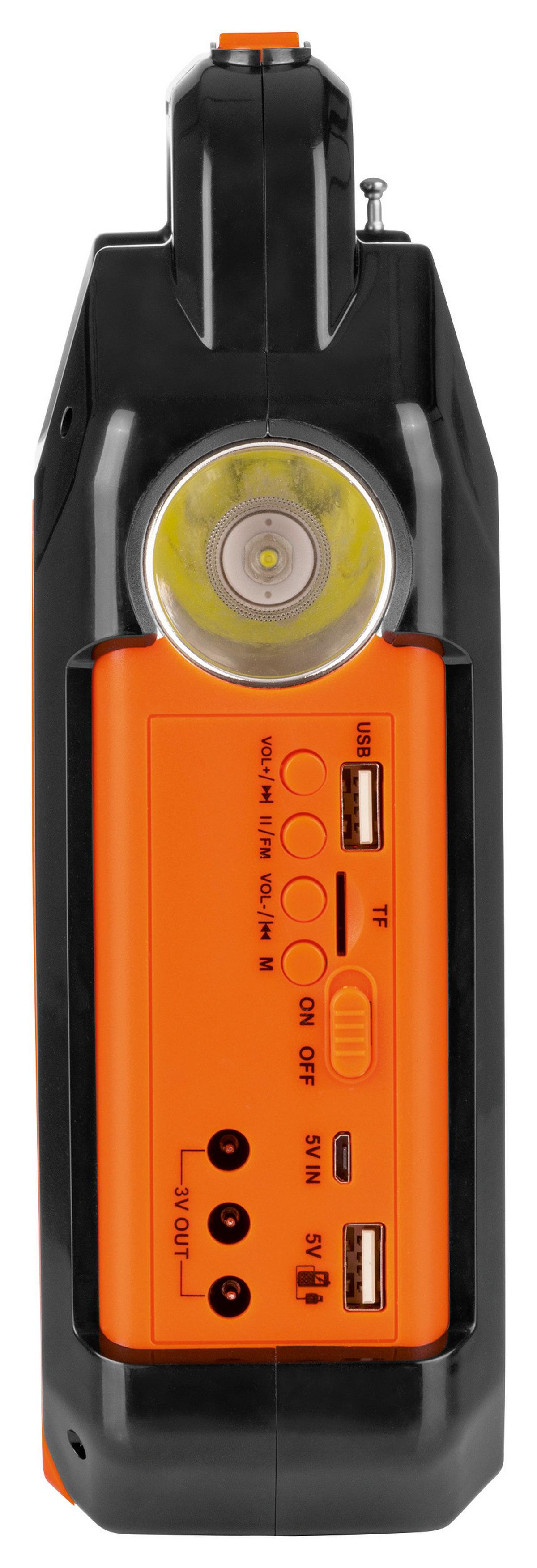 Stromerzeuger Easy Maxx Mobil/Tragbar Solarbetrieb - Schwarz/Orange, Basics, Kunststoff (17,2/7/22,5cm)