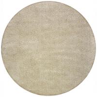 Shaggy Waschbarer Rund Beige 180x180 - Beige, Basics, Textil (180/180cm)
