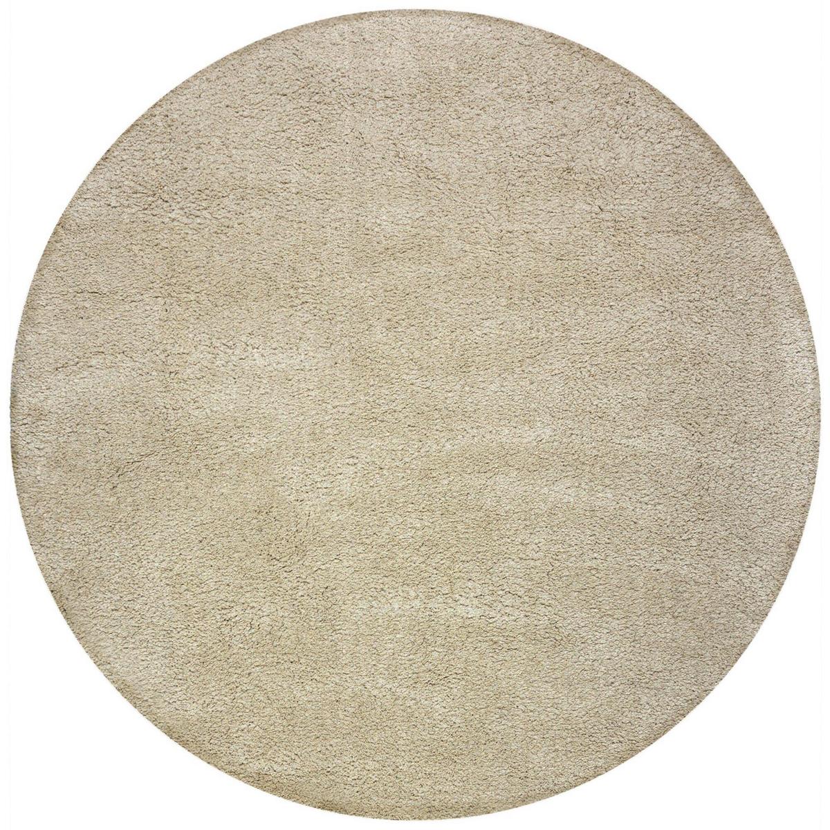 Shaggy Waschbarer Rund Beige 180x180 - Beige, Basics, Textil (180/180cm)