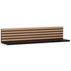 Regal Ekko - Eichefarben/Schwarz, MODERN, Holzwerkstoff (80/15,7/17,3cm) - MID.YOU