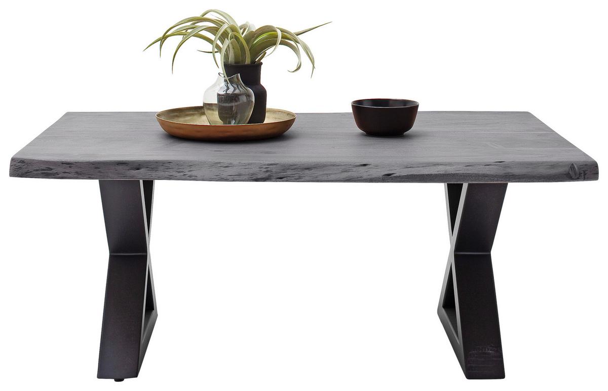 Couchtisch Holz Massiv Cartagena Grau/Anthrazit - Anthrazit/Grau, MODERN, Holz/Metall (110/45/70cm)