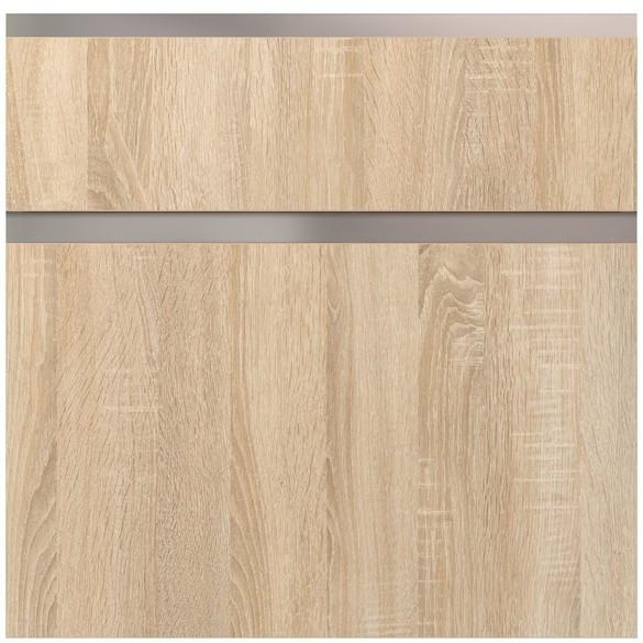 Badmöbel-set 5-tlg. Santiago B: Ca. 300 Cm Eiche Dekor - Eichefarben, Holzwerkstoff (300cm) - Vertico