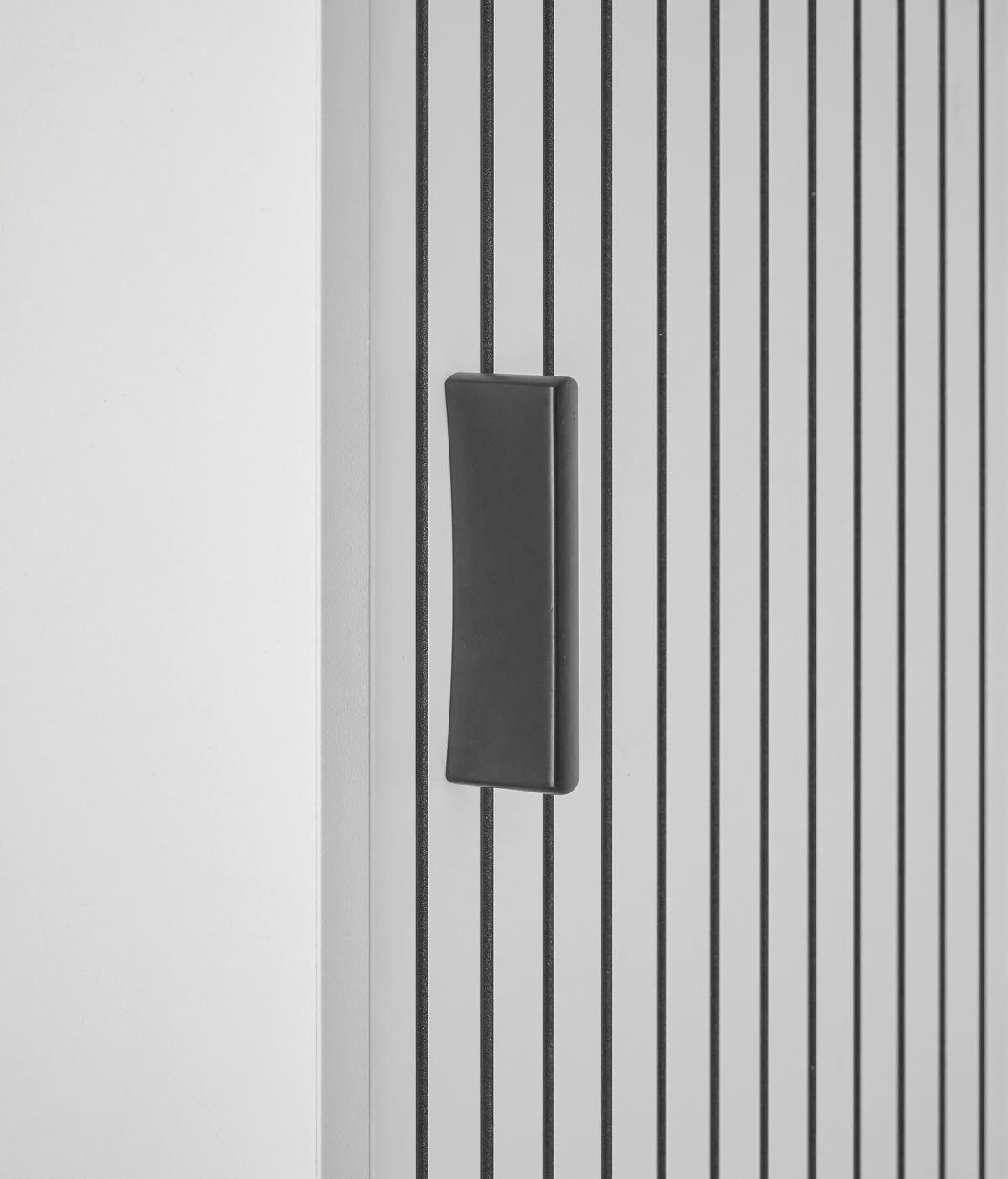 Hängeelement Hudson Schwarz/Weiß B: 33 cm - Schwarz/Weiß, Design, Holzwerkstoff (33/120/30cm) - MID.YOU