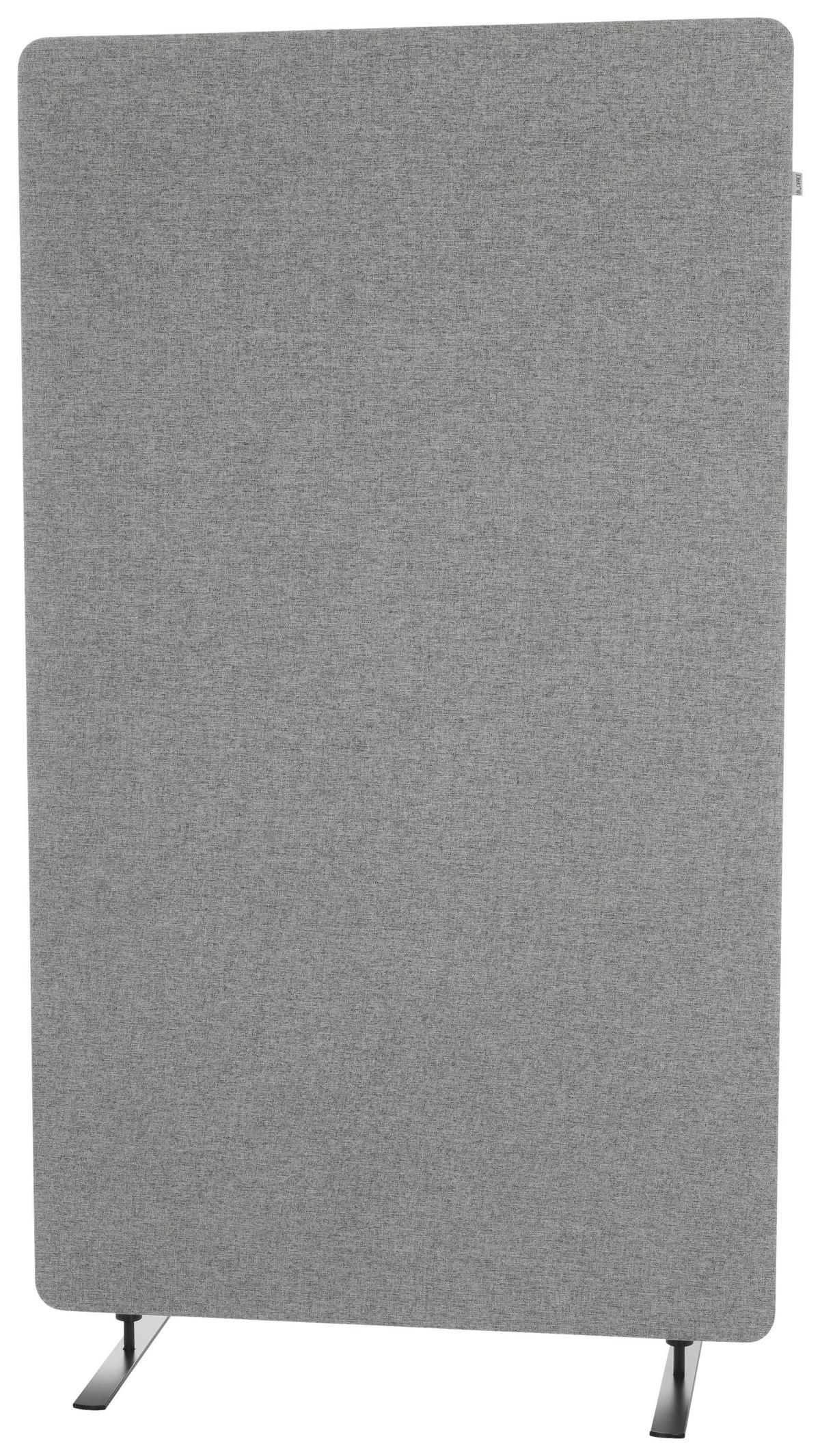 Trennwand Flexmiut Stand - Hellgrau, Basics, Kunststoff/Textil (80/142/35cm) - MID.YOU