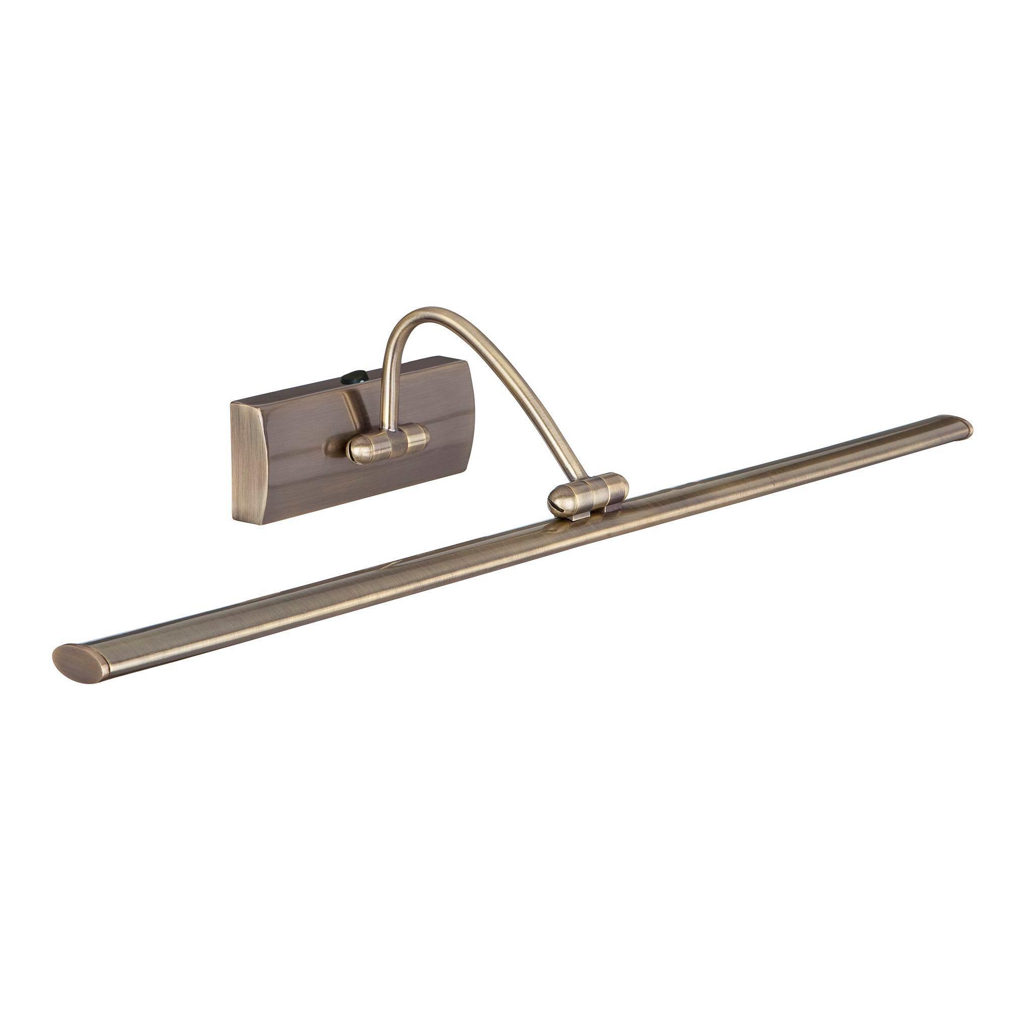 LED-Bilderleuchte Barcelona 2982-81ab - Messingfarben, Basics, Metall (64/11/21cm)