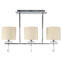 Deckenleuchte Estera 33-11510 - Chromfarben, KONVENTIONELL, Kunststoff/Metall (62/15/55cm)