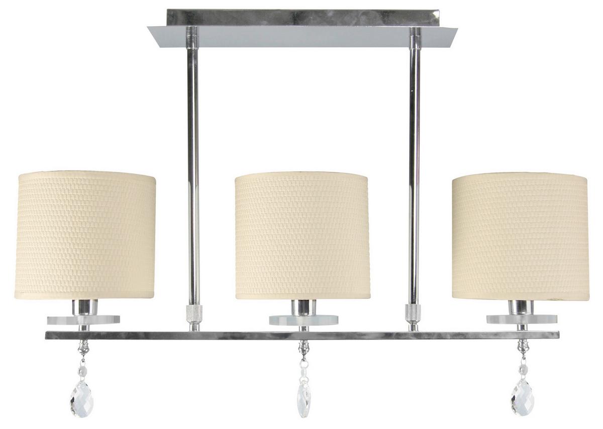 Deckenleuchte Estera 33-11510 - Chromfarben, KONVENTIONELL, Kunststoff/Metall (62/15/55cm)