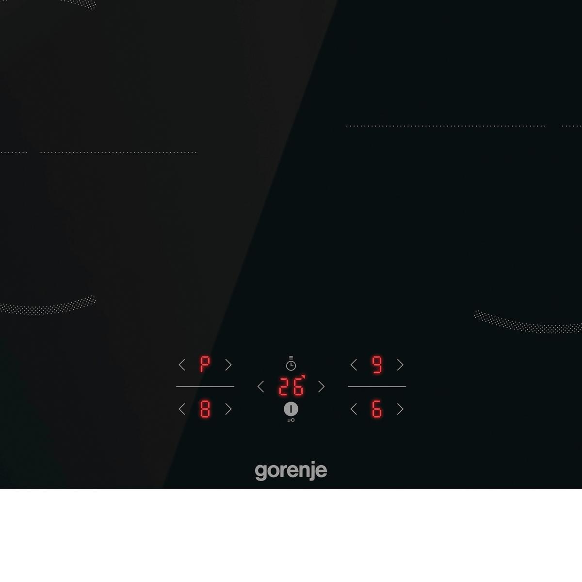 Induktionskochfeld Gi601fmc - Schwarz Hochglanz, Design, Glas (59,5/5,4/52cm) - Gorenje