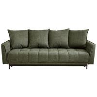 Schlafsofa Level - Schwarz/Grün, Design, Textil (235/70/108cm) - Livetastic