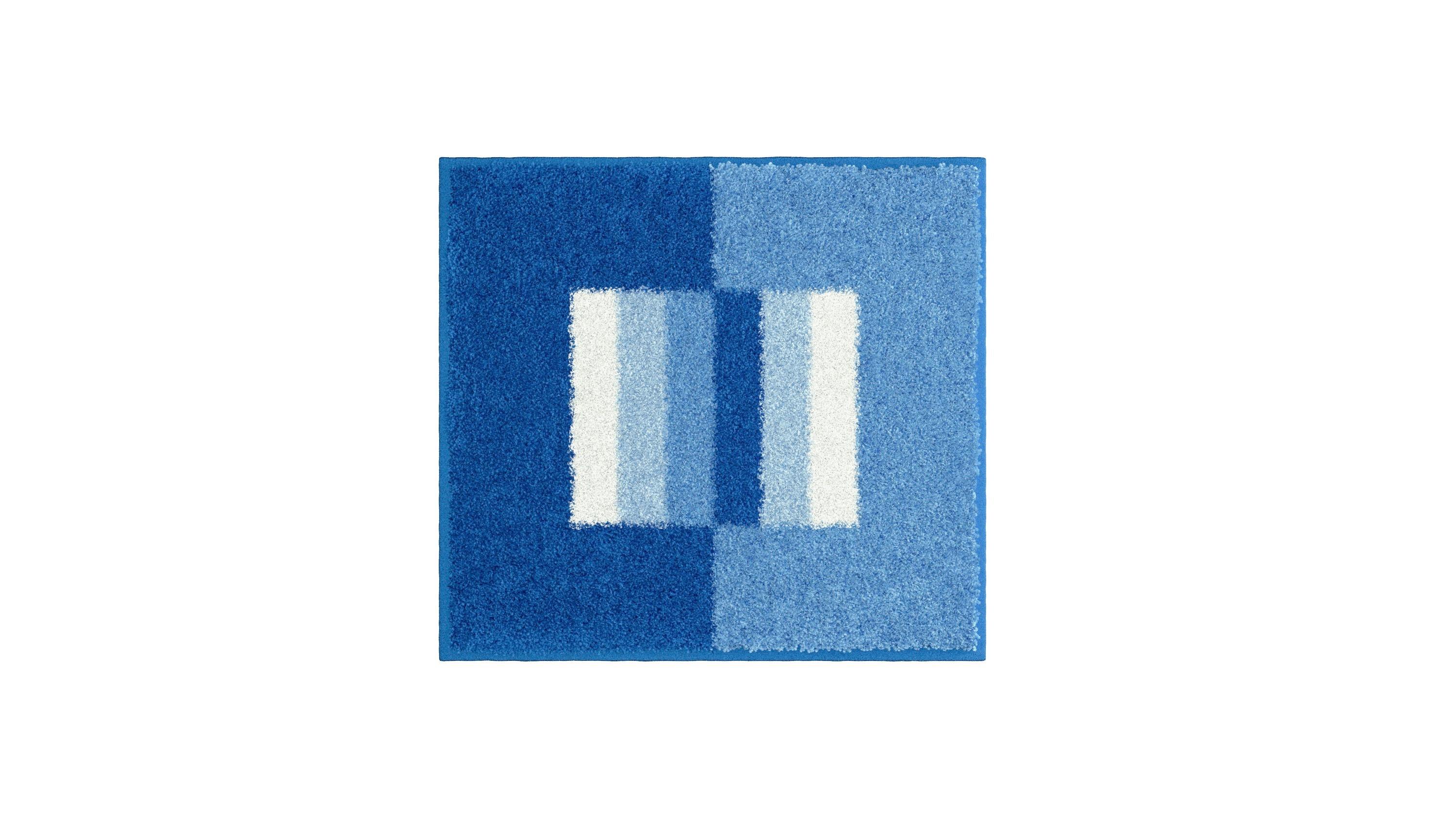 Bidet-vorleger Capricio - Blau, Basics, Textil (40/50cm) - Grund