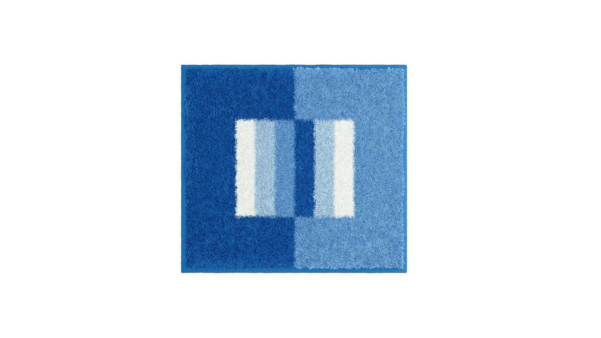 Bidet-vorleger Capricio - Blau, Basics, Textil (40/50cm) - Grund