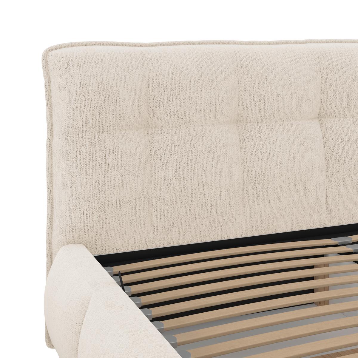 Polsterbett Limo Beige 160x200 cm - Beige/Schwarz, KONVENTIONELL, Holz/Holzwerkstoff (160/200cm) - James Wood