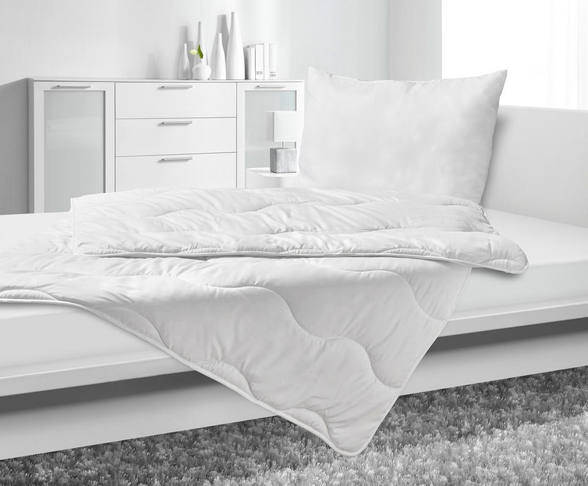 Souprava přikrývky a polštáře Sabine, 70/90 140/200cm - bílá, textil (70/140/90/200cm) - Based