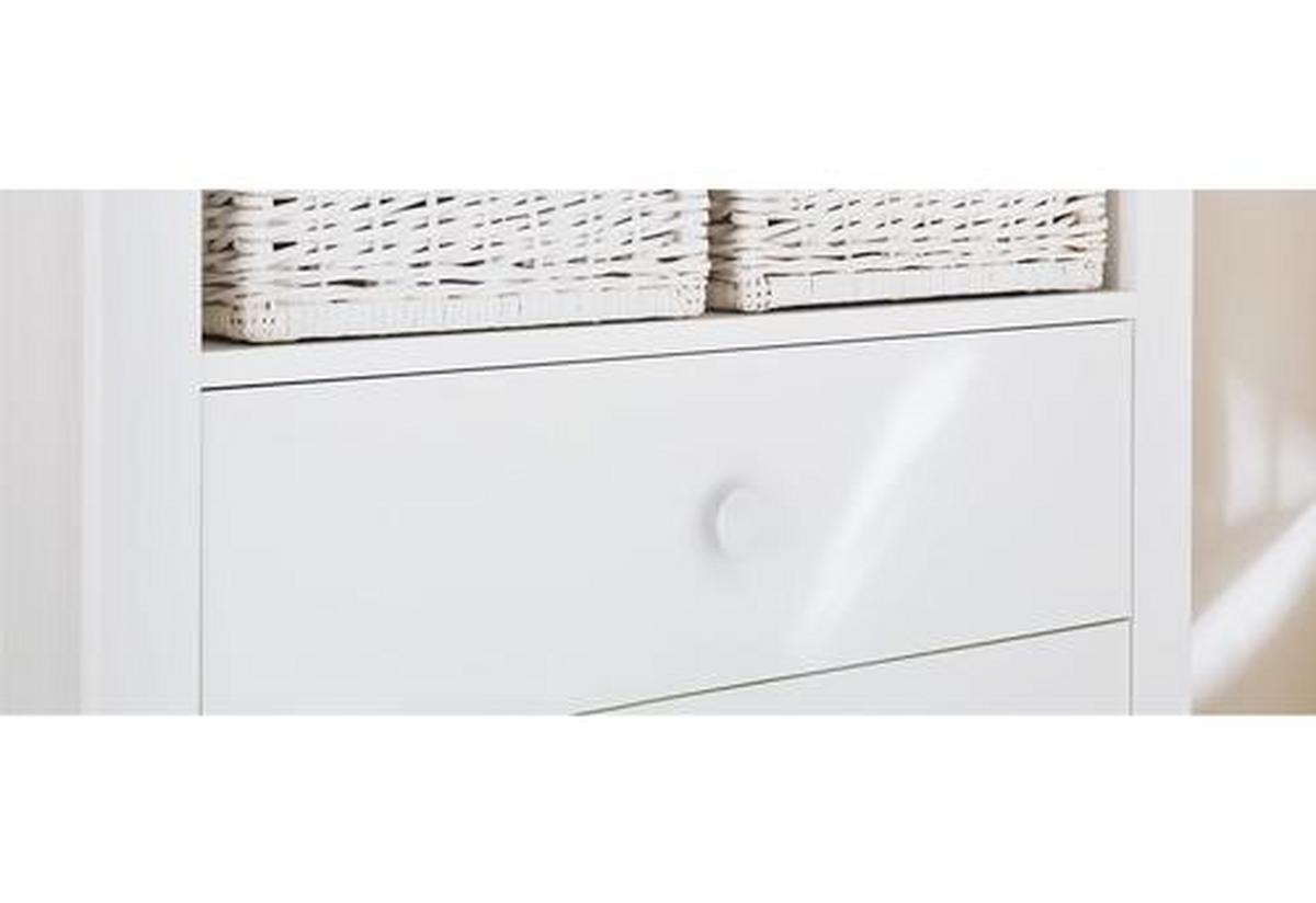 Wickelkommode 130023b Florentina - Weiß, Trend, Holzwerkstoff (103/101/57-77cm) - Pinolino