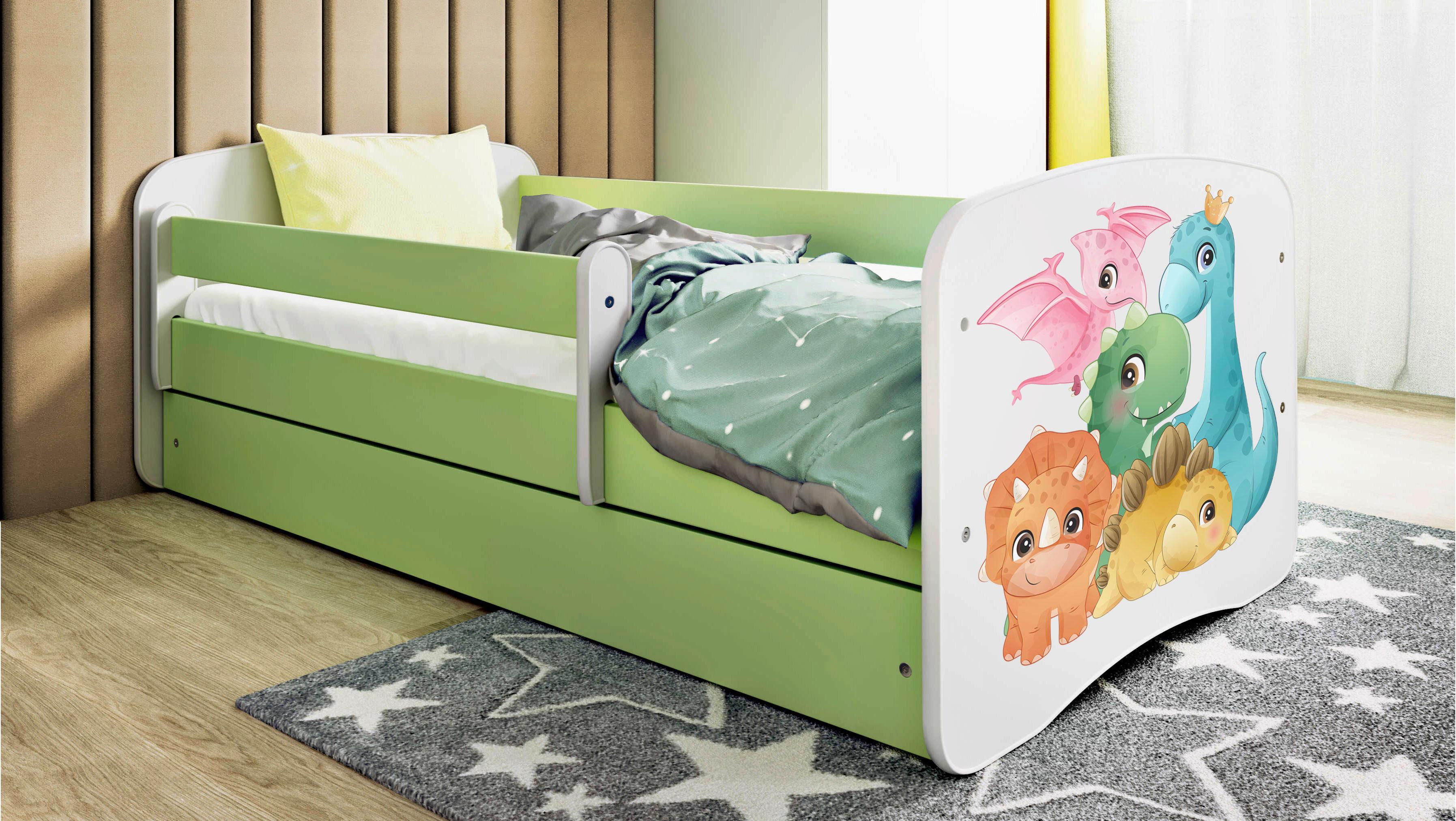 Kinder-/Juniorbett Babydreams Inkl. Matratze 80x160 - Birkefarben/Weiß, MODERN, Holz/Holzwerkstoff (80/160cm) - MID.YOU