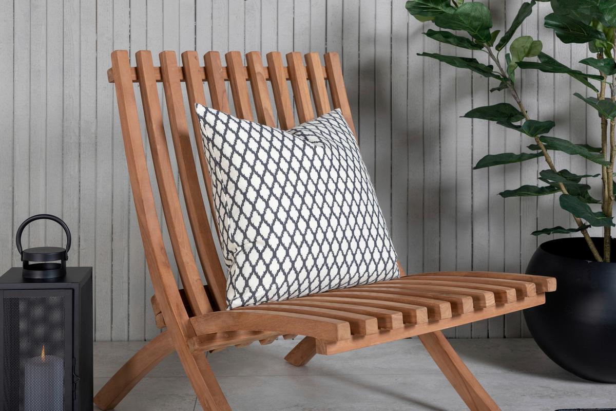 Loungesessel 2er-set Kenya Aus Holz - Teakfarben, KONVENTIONELL, Holz (73/85/63cm) - Gardenson