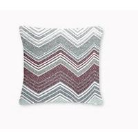 DEKORAČNÍ POLŠTÁŘ ZICKZACK - bílá/bobulová, Moderní, textil (45/45cm) - Mömax