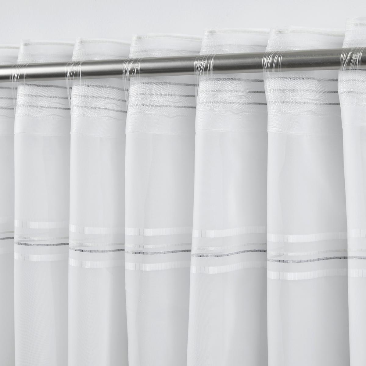 HOTOVÝ ZÁVĚS Louis, 140/245 cm - šedá/bílá, Konvenční, textil (140/245cm) - Modern Living